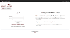Desktop Screenshot of moodle.pugetsound.edu